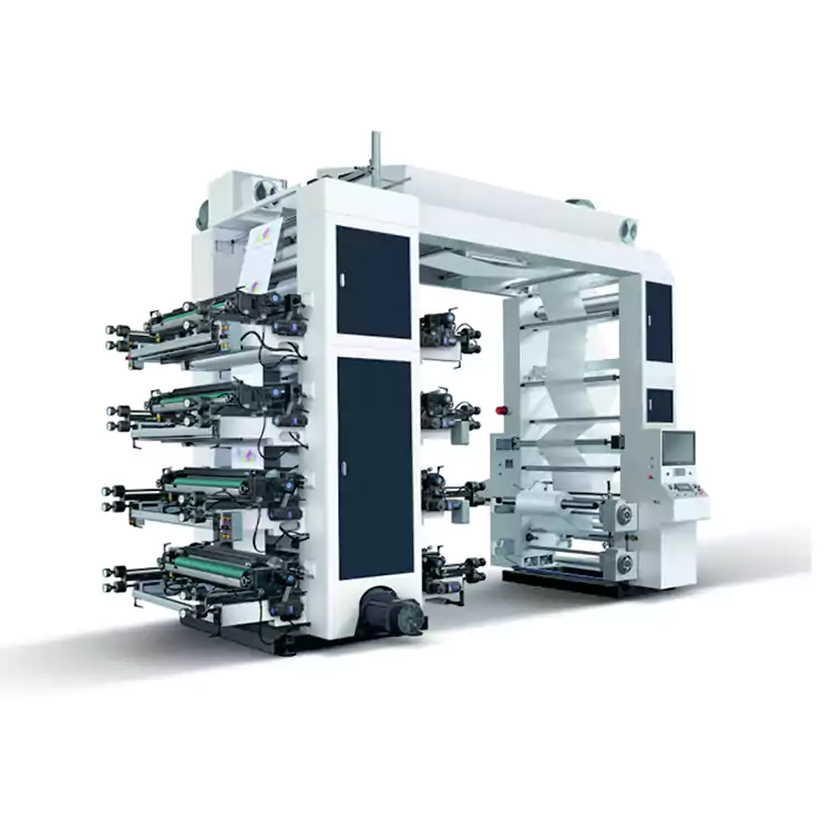 Μηχανή εκτύπωσης Flexo 8 έγχρωμης φλεξογραφικής χαρτοσακούλας