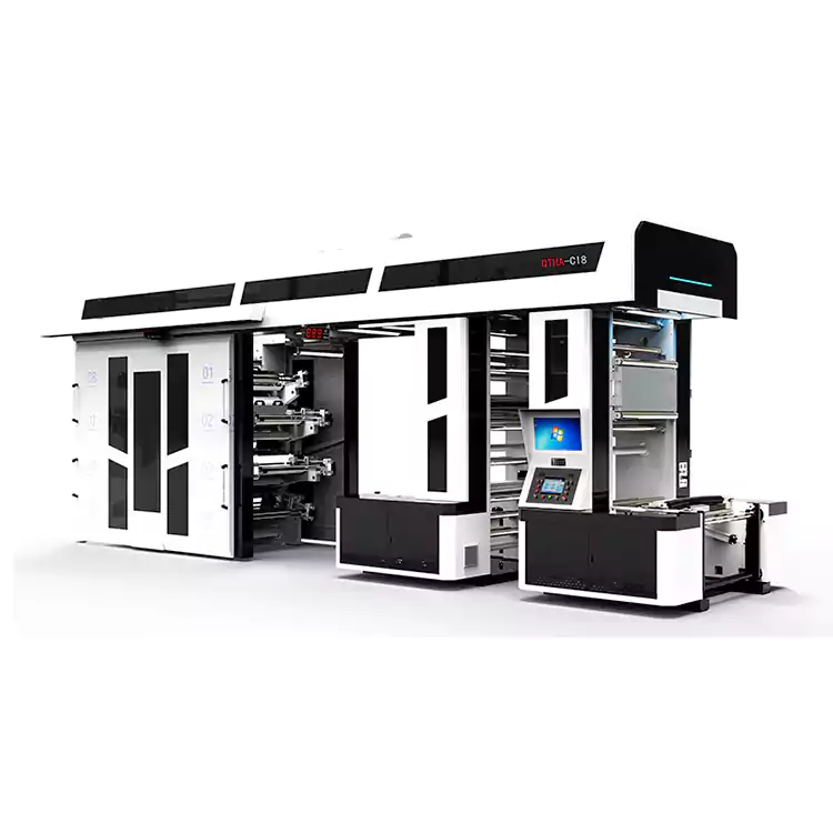 Φλεξογραφικά πιεστήρια 8 χρωμάτων προσαρμοσμένα για εκτύπωση τσάντας αγορών